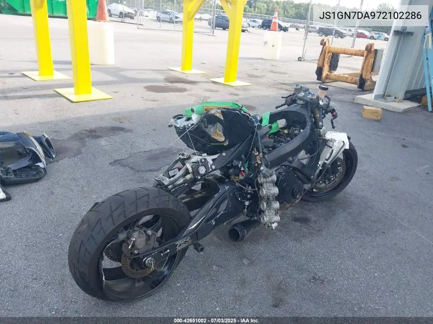 2007 Suzuki Gsx-R600 VIN: JS1GN7DA972102286 Lot: 42651002