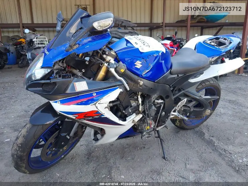 2007 Suzuki Gsx-R600 VIN: JS1GN7DA672123712 Lot: 42818748