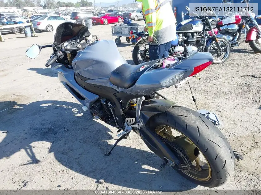 2008 Suzuki Gsx-R600 VIN: JS1GN7EA182111712 Lot: 41884864