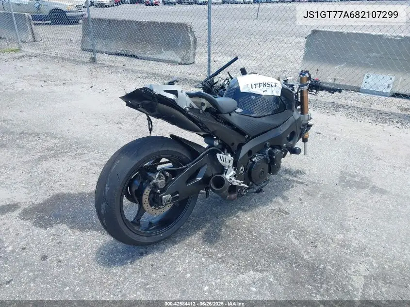 2008 Suzuki Gsx-R1000 VIN: JS1GT77A682107299 Lot: 42584412