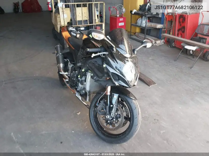 2008 Suzuki Gsx-R1000 VIN: JS1GT77A682106122 Lot: 42643107
