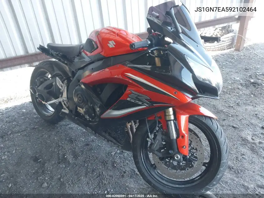 2009 Suzuki Gsx-R600 VIN: JS1GN7EA592102464 Lot: 42060391