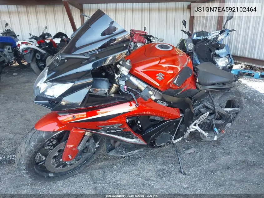 2009 Suzuki Gsx-R600 VIN: JS1GN7EA592102464 Lot: 42060391