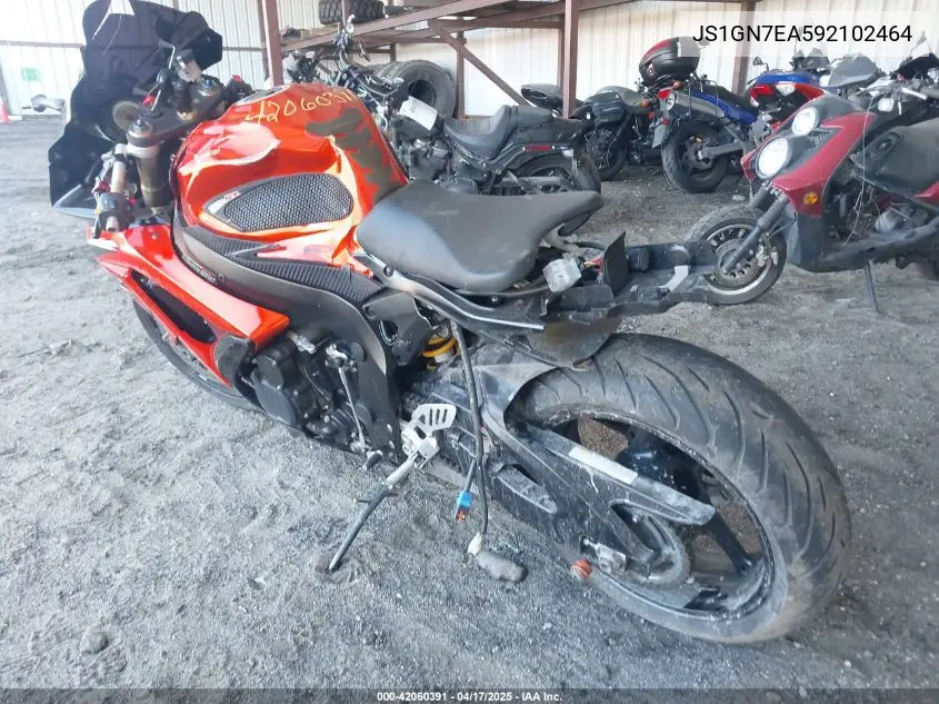 2009 Suzuki Gsx-R600 VIN: JS1GN7EA592102464 Lot: 42060391