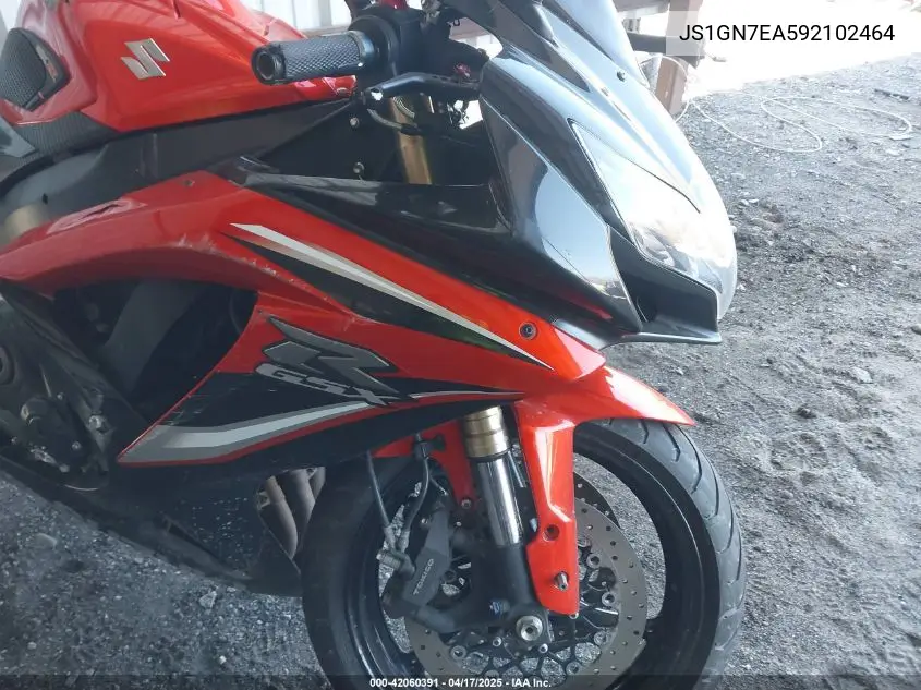 2009 Suzuki Gsx-R600 VIN: JS1GN7EA592102464 Lot: 42060391