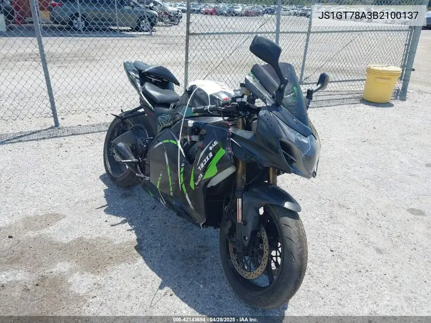 2011 Suzuki Gsx-R1000 VIN: JS1GT78A3B2100137 Lot: 42143694