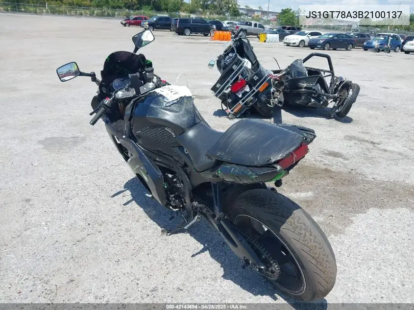 2011 Suzuki Gsx-R1000 VIN: JS1GT78A3B2100137 Lot: 42143694