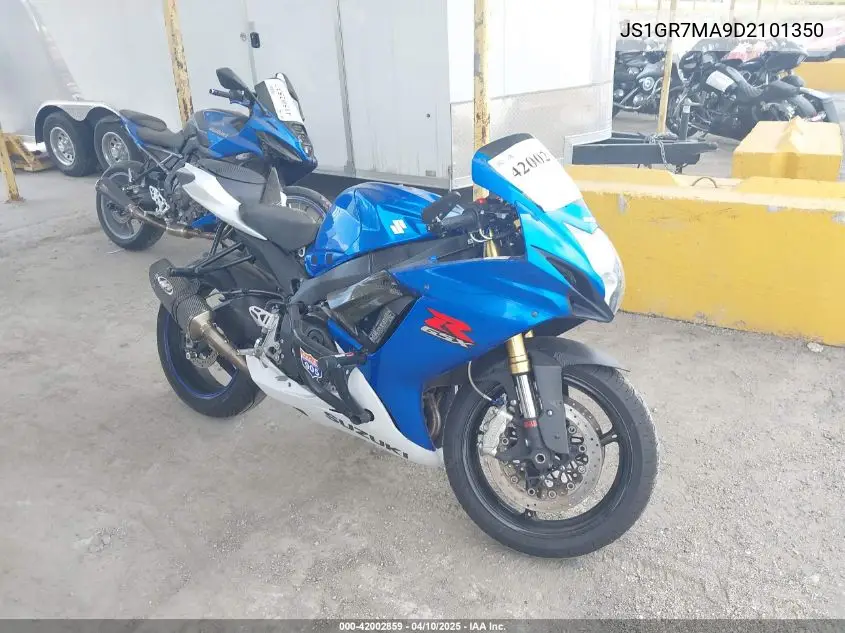 2013 Suzuki Gsx-R750 VIN: JS1GR7MA9D2101350 Lot: 42002859