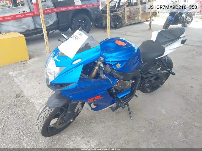 2013 Suzuki Gsx-R750 VIN: JS1GR7MA9D2101350 Lot: 42002859