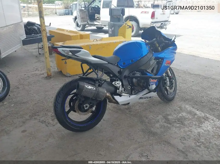 2013 Suzuki Gsx-R750 VIN: JS1GR7MA9D2101350 Lot: 42002859