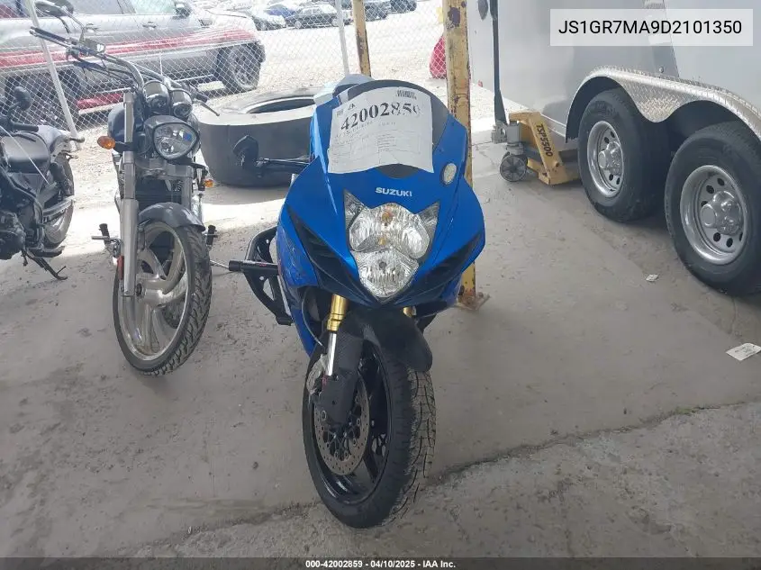 2013 Suzuki Gsx-R750 VIN: JS1GR7MA9D2101350 Lot: 42002859