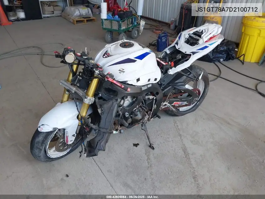 2013 Suzuki Gsx-R1000 VIN: JS1GT78A7D2100712 Lot: 42605064