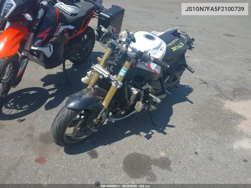 2015 Suzuki Gsx-R600 VIN: JS1GN7FA5F2100739 Lot: 42600511