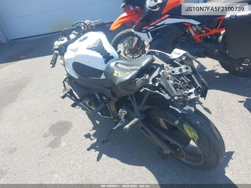 2015 Suzuki Gsx-R600 VIN: JS1GN7FA5F2100739 Lot: 42600511