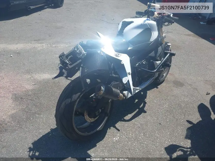 2015 Suzuki Gsx-R600 VIN: JS1GN7FA5F2100739 Lot: 42600511