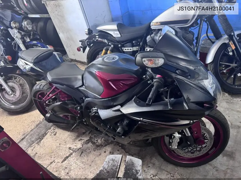 2017 Suzuki Gsx-R600 VIN: JS1GN7FA4H2100041 Lot: 42614927