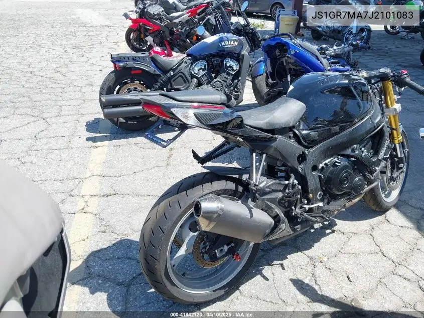 2018 Suzuki Gsx-R750 VIN: JS1GR7MA7J2101083 Lot: 41842123
