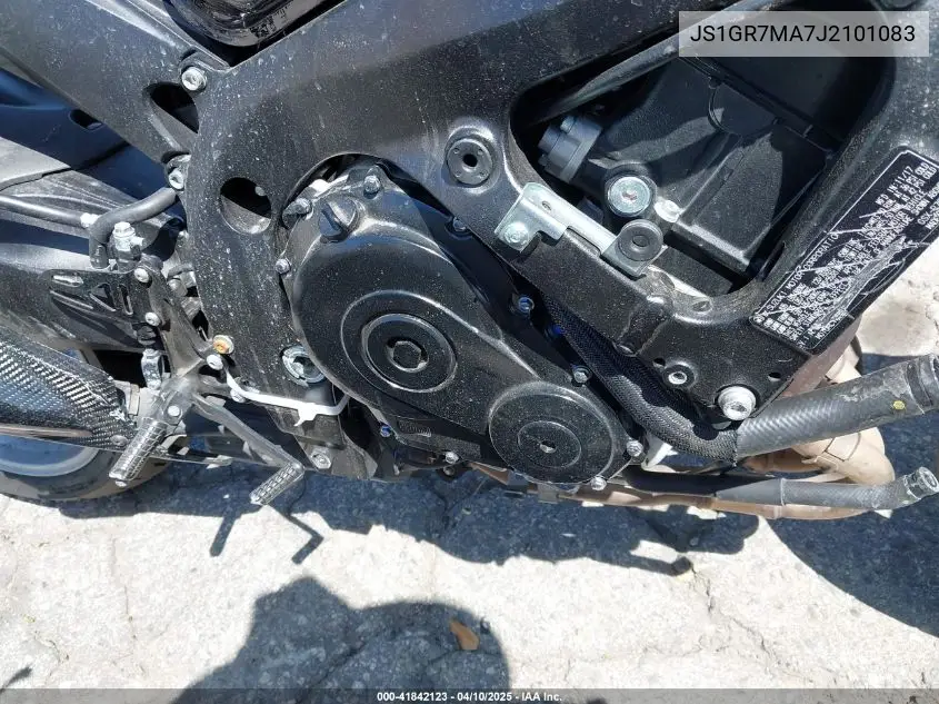 2018 Suzuki Gsx-R750 VIN: JS1GR7MA7J2101083 Lot: 41842123