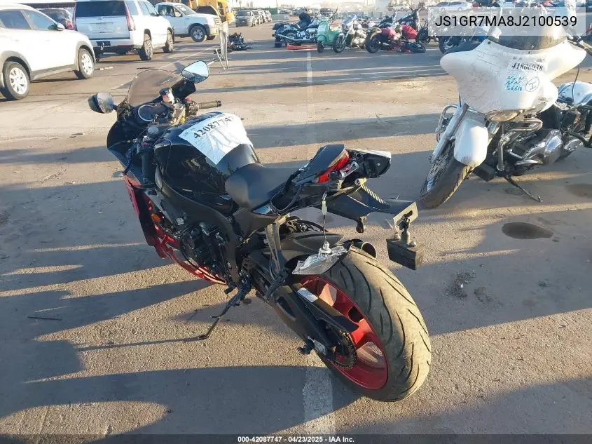 2018 Suzuki Gsx-R750 VIN: JS1GR7MA8J2100539 Lot: 42087747