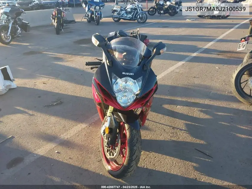 2018 Suzuki Gsx-R750 VIN: JS1GR7MA8J2100539 Lot: 42087747