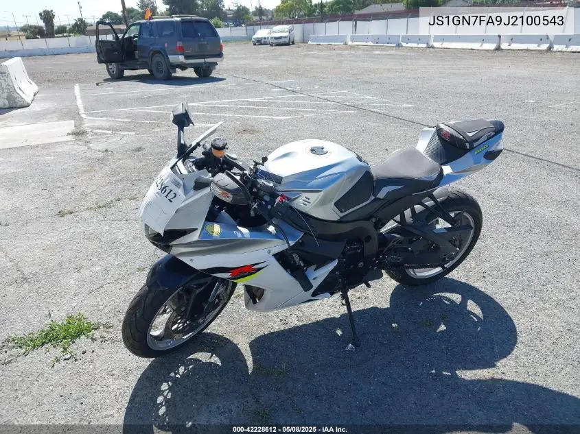 2018 Suzuki Gsx-R600 VIN: JS1GN7FA9J2100543 Lot: 42228612