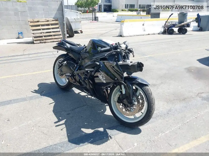 2019 Suzuki Gsx-R600 VIN: JS1GN7FA9K7100708 Lot: 42508227