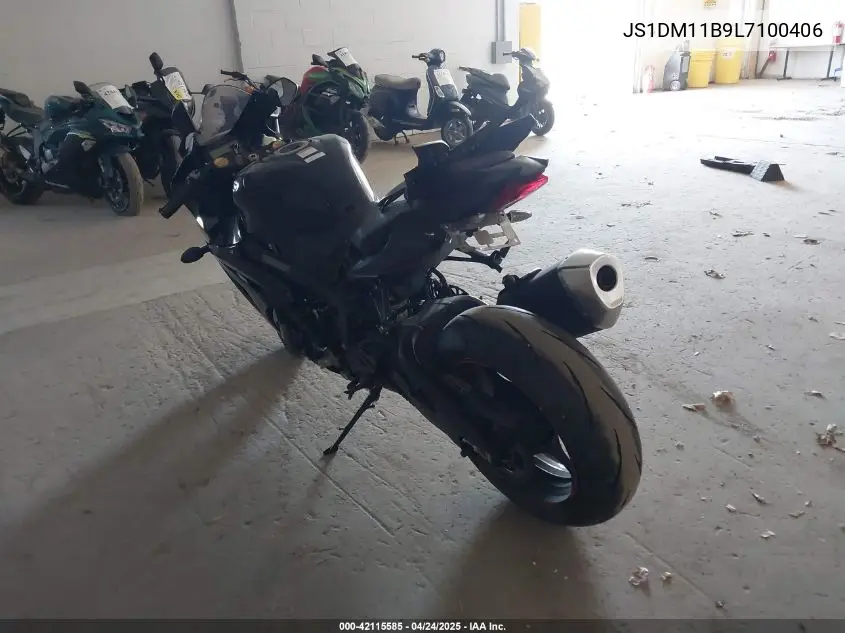 2020 Suzuki Gsx-R1000 VIN: JS1DM11B9L7100406 Lot: 42115585