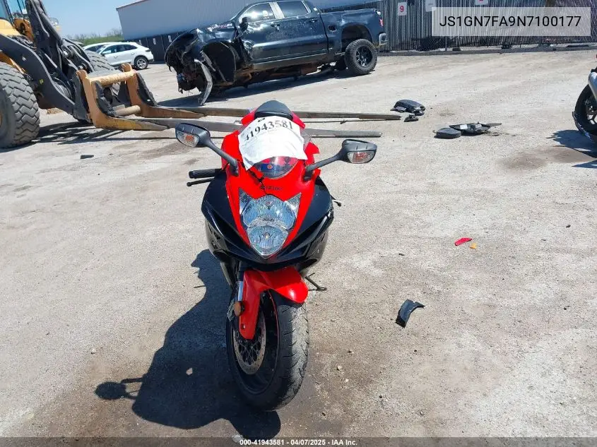 2022 Suzuki Gsx-R600 VIN: JS1GN7FA9N7100177 Lot: 41943581