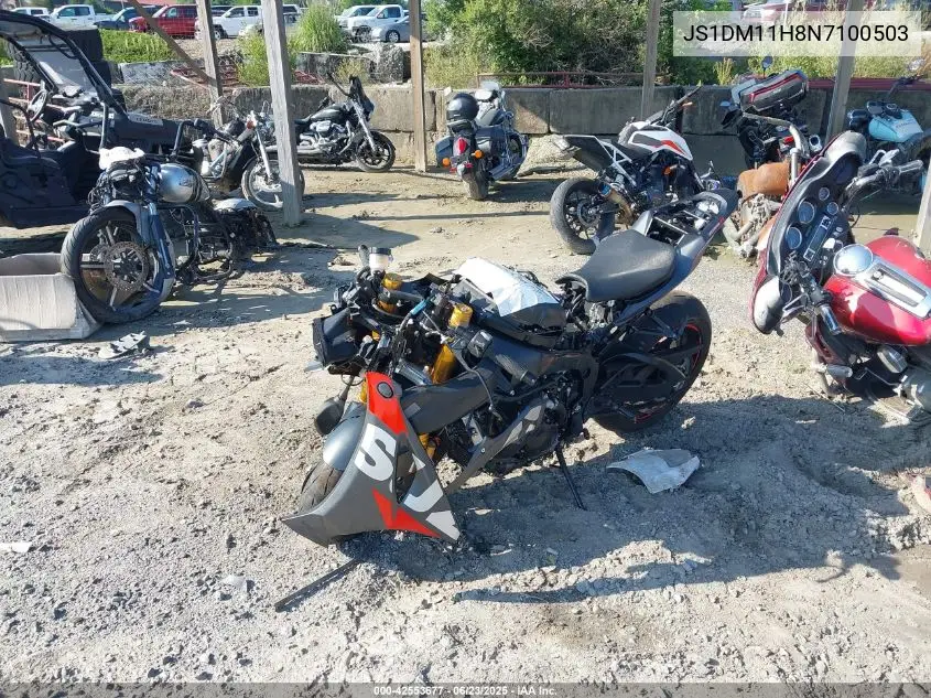 2022 Suzuki Gsx-R1000 R VIN: JS1DM11H8N7100503 Lot: 42553677