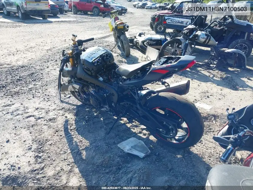 2022 Suzuki Gsx-R1000 R VIN: JS1DM11H8N7100503 Lot: 42553677