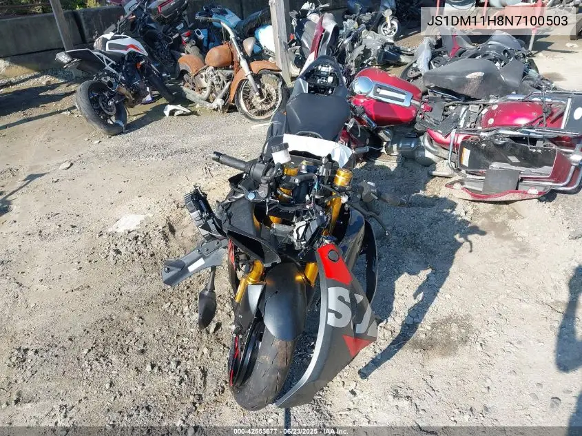 2022 Suzuki Gsx-R1000 R VIN: JS1DM11H8N7100503 Lot: 42553677