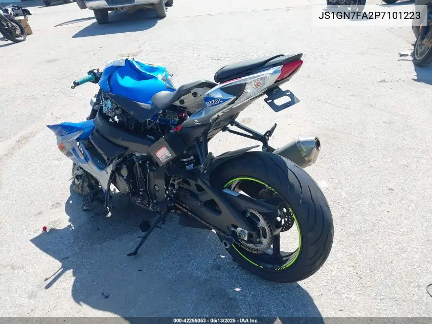 2023 Suzuki Gsx-R600 VIN: JS1GN7FA2P7101223 Lot: 42255053