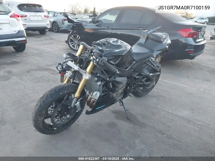 2024 Suzuki Gsx-R750 VIN: JS1GR7MA0R7100159 Lot: 41822387