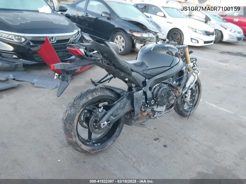 2024 Suzuki Gsx-R750 VIN: JS1GR7MA0R7100159 Lot: 41822387