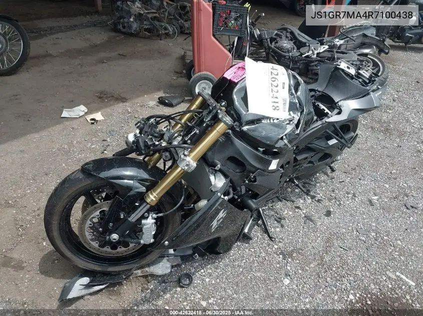 2024 Suzuki Gsx-R750 VIN: JS1GR7MA4R7100438 Lot: 42622418