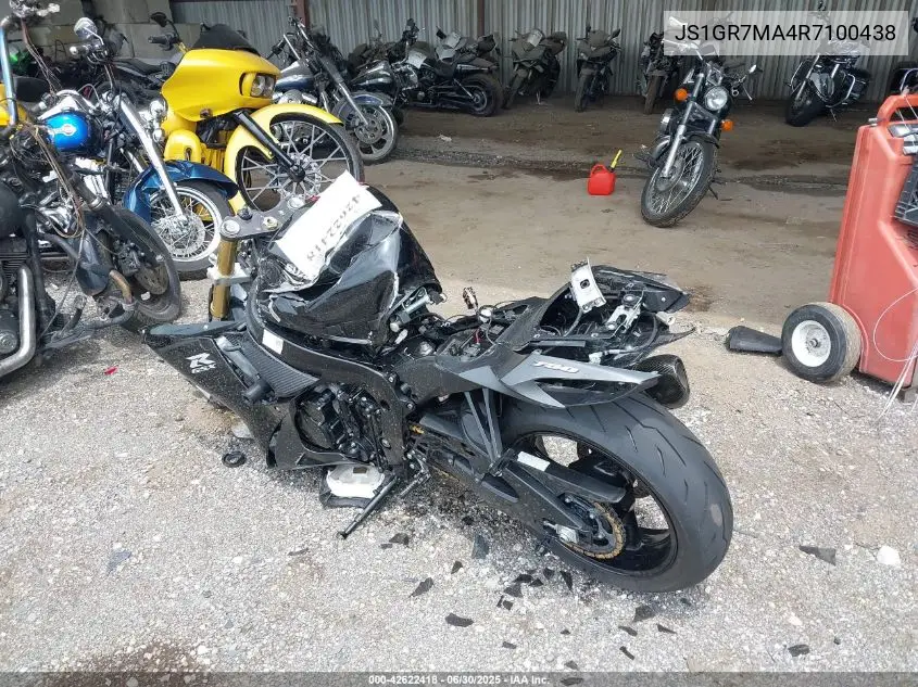 2024 Suzuki Gsx-R750 VIN: JS1GR7MA4R7100438 Lot: 42622418