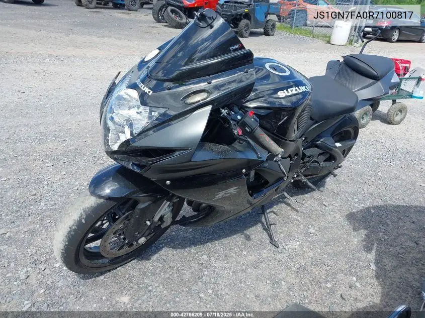 2024 Suzuki Gsx-R600 VIN: JS1GN7FA0R7100817 Lot: 42766209