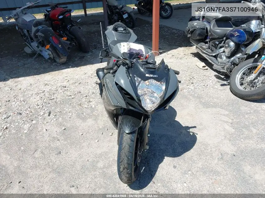 2025 Suzuki Gsx-R600 VIN: JS1GN7FA3S7100946 Lot: 42041905