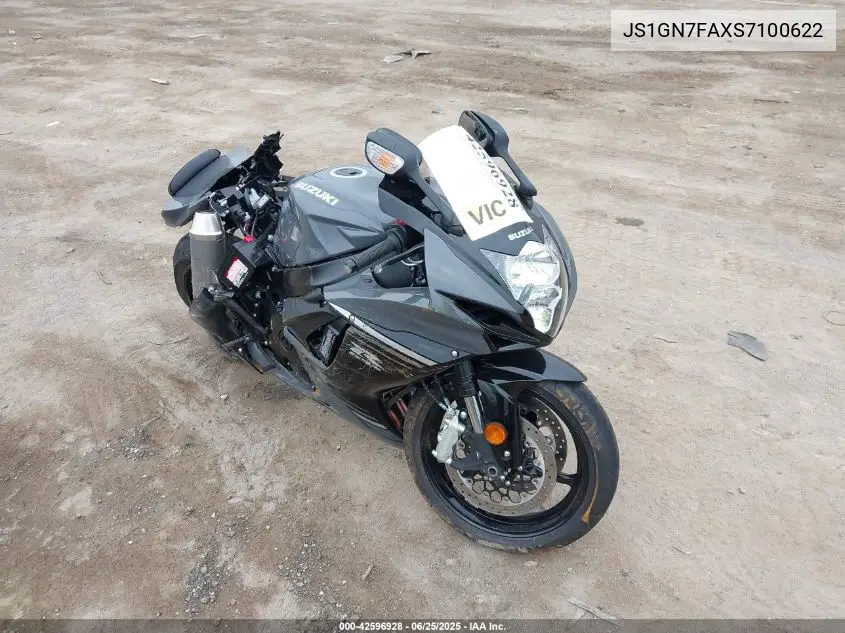 2025 Suzuki Gsx-R600 VIN: JS1GN7FAXS7100622 Lot: 42596928