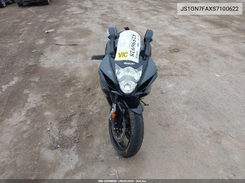 2025 Suzuki Gsx-R600 VIN: JS1GN7FAXS7100622 Lot: 42596928