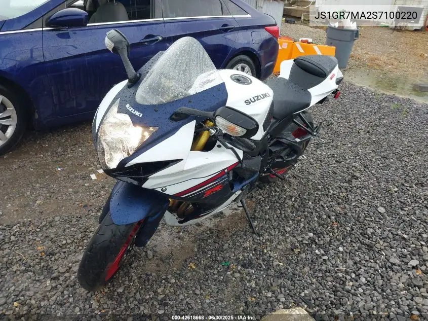 2025 Suzuki Gsx-R750 VIN: JS1GR7MA2S7100220 Lot: 42618668