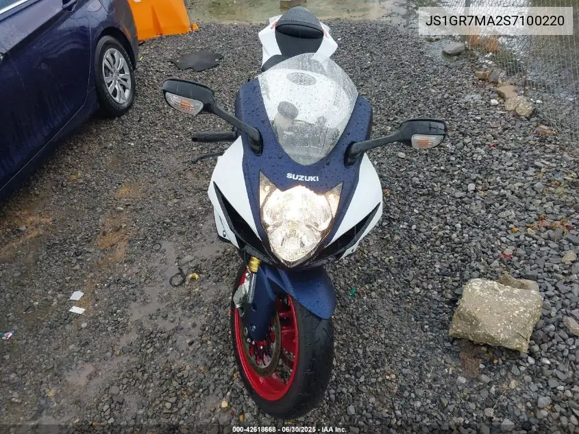 2025 Suzuki Gsx-R750 VIN: JS1GR7MA2S7100220 Lot: 42618668