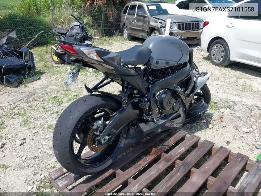 2025 Suzuki Gsx-R600 VIN: JS1GN7FAXS7101558 Lot: 42619505