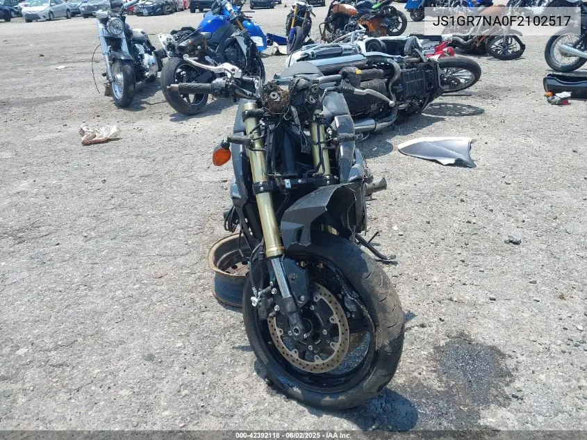 2015 Suzuki Gsx-S750 VIN: JS1GR7NA0F2102517 Lot: 42392118