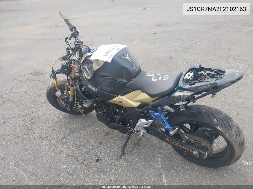 2015 Suzuki Gsx-S750 VIN: JS1GR7NA2F2102163 Lot: 42539201