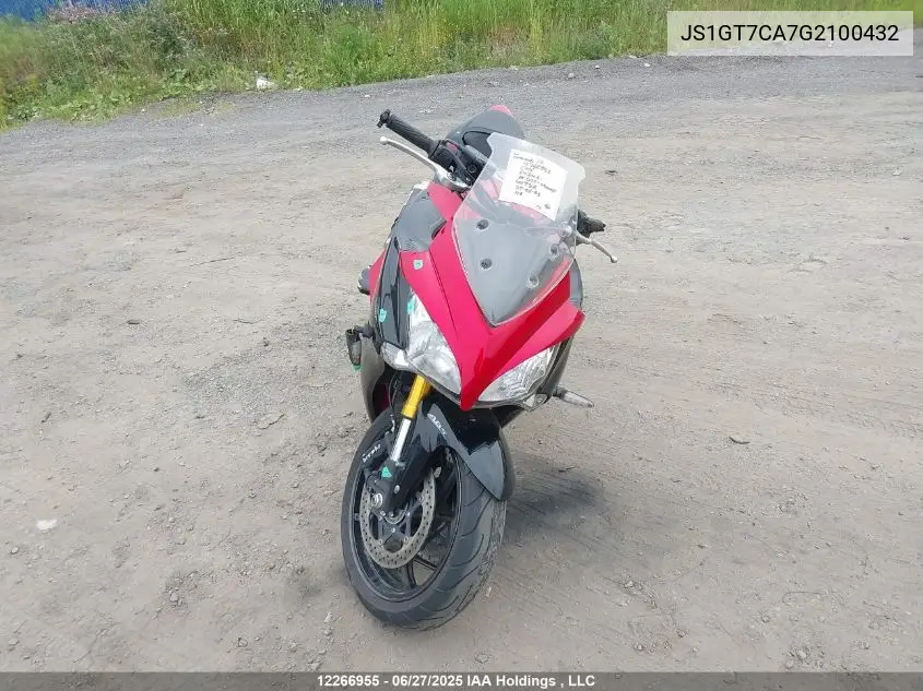 2016 Suzuki Gsx-S1000F VIN: JS1GT7CA7G2100432 Lot: 12266955