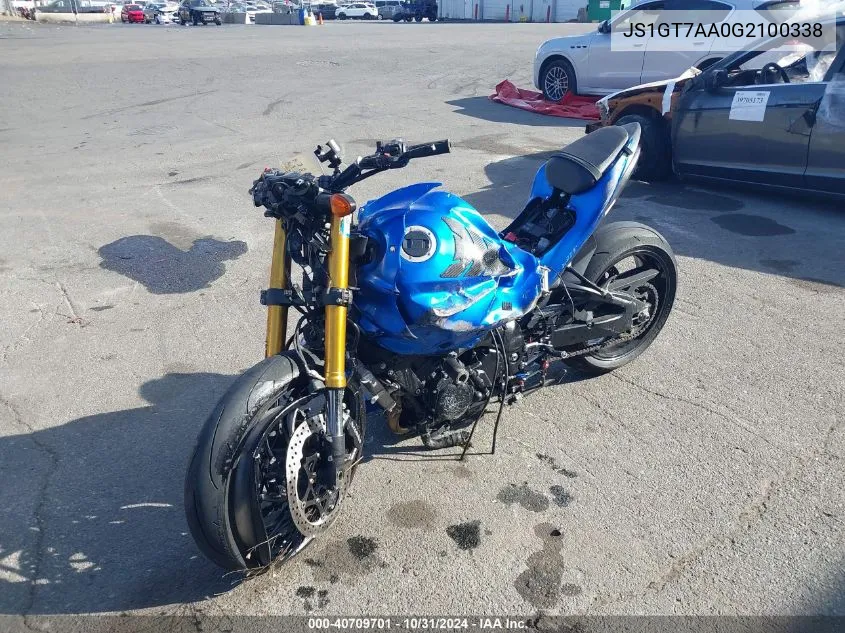 2016 Suzuki Gsx-S1000A VIN: JS1GT7AA0G2100338 Lot: 40709701