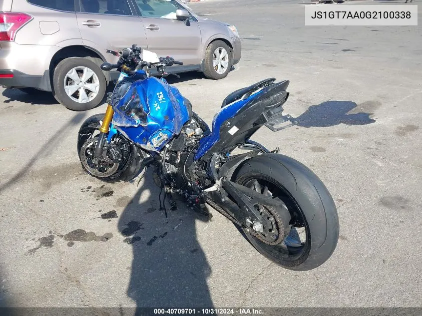 2016 Suzuki Gsx-S1000A VIN: JS1GT7AA0G2100338 Lot: 40709701