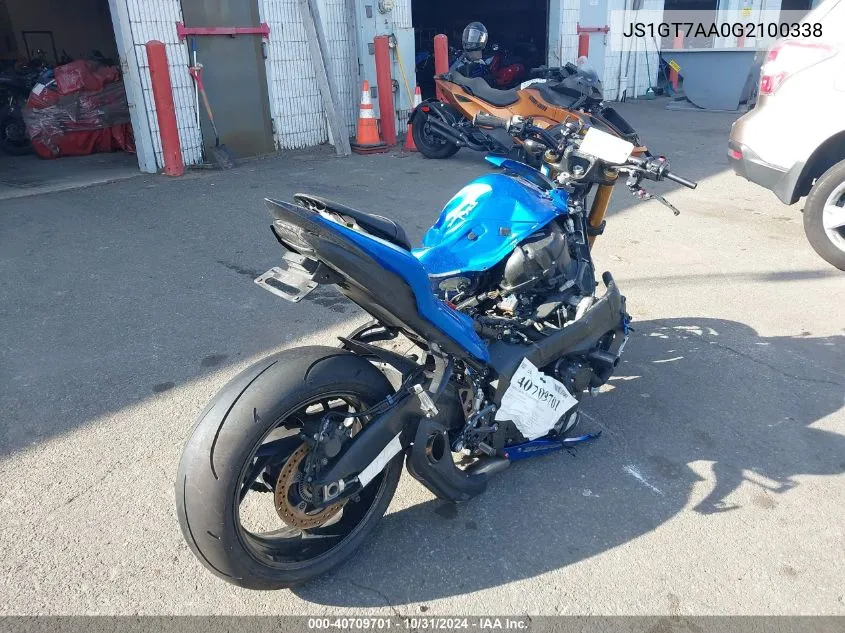 2016 Suzuki Gsx-S1000A VIN: JS1GT7AA0G2100338 Lot: 40709701