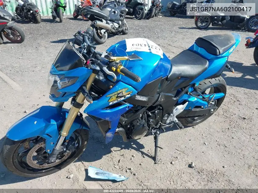 2016 Suzuki Gsx-S750 VIN: JS1GR7NA6G2100417 Lot: 42224309